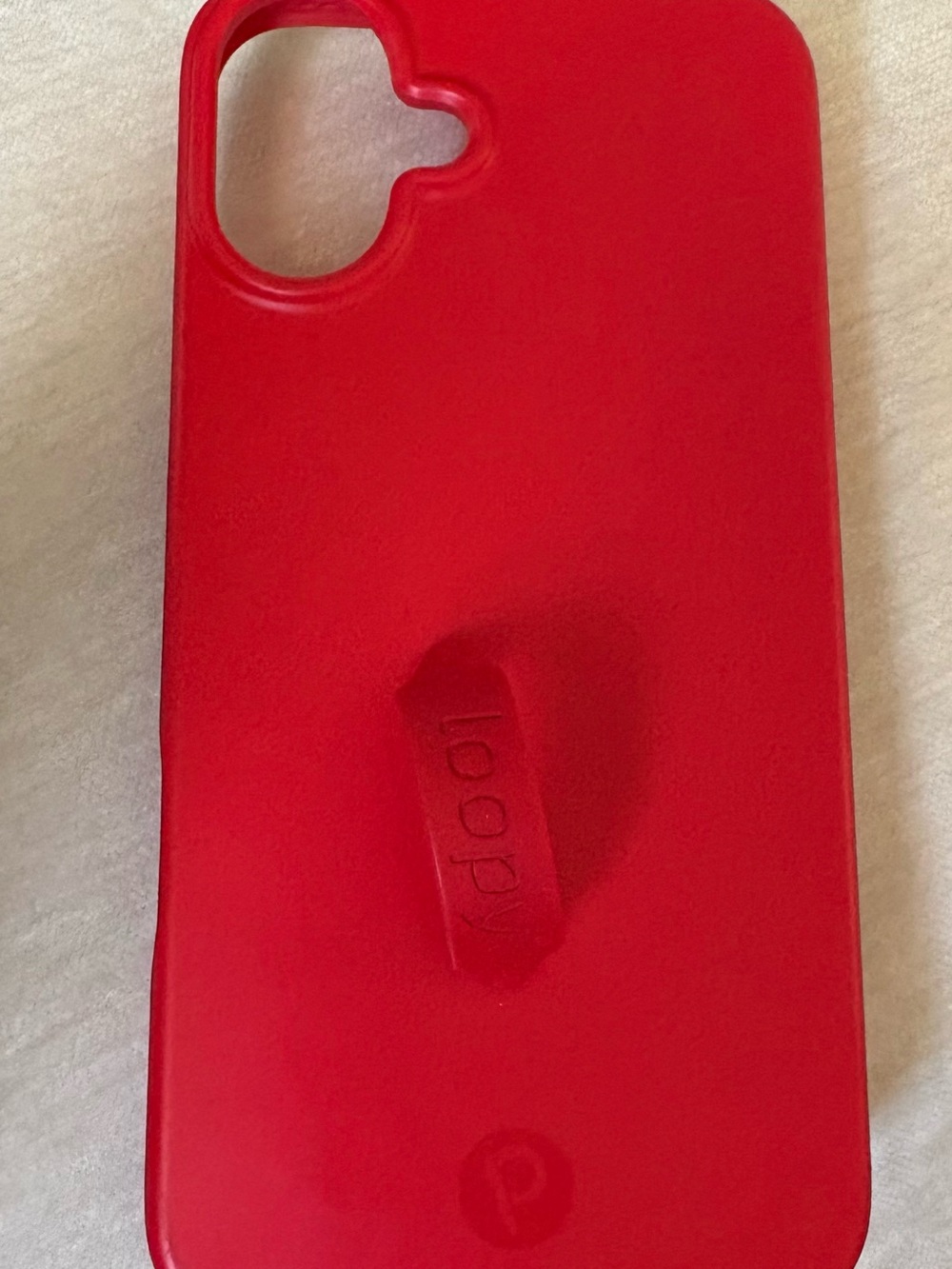 Loopy Case Red iPhone 16 plus case